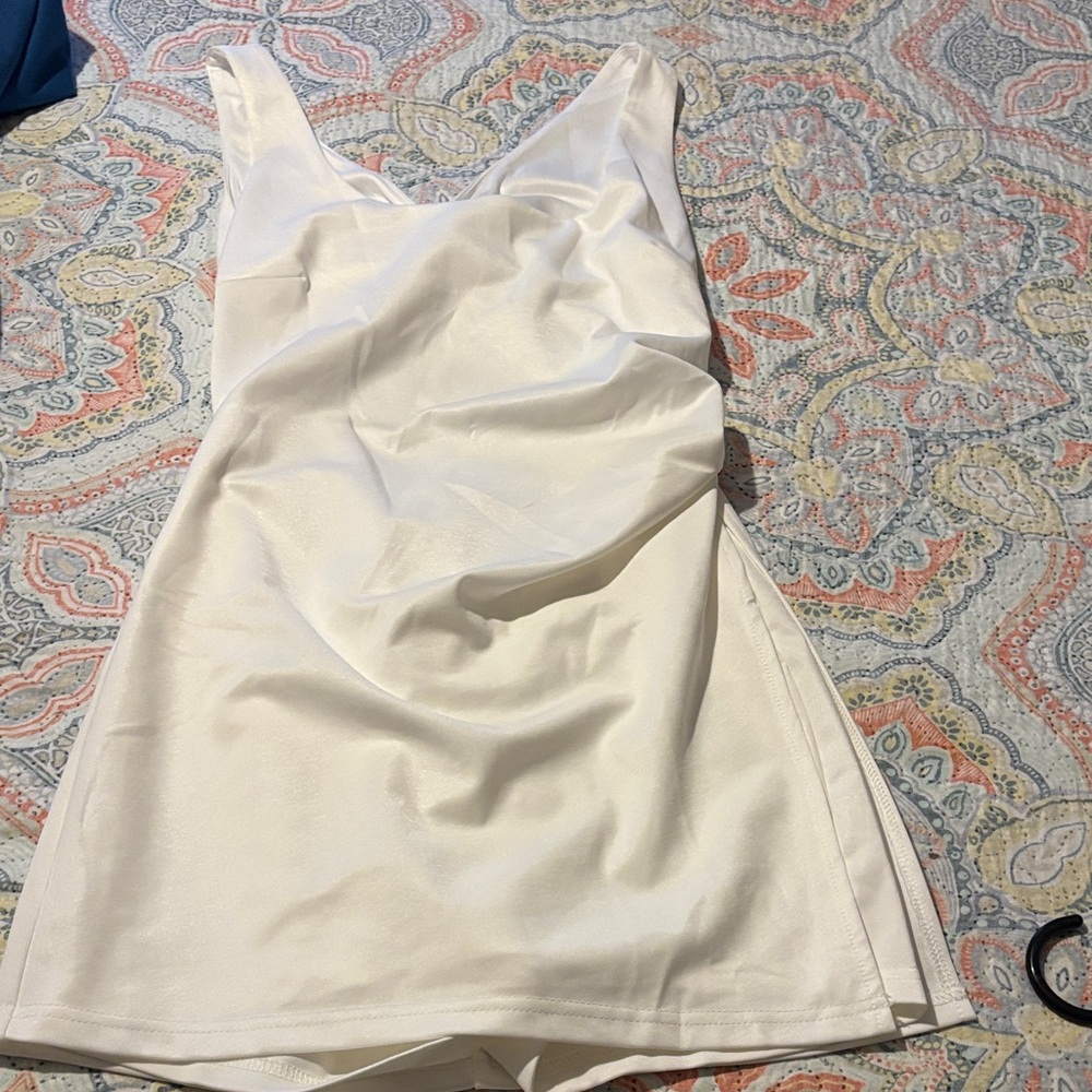 Elegant Cream Mini Dress